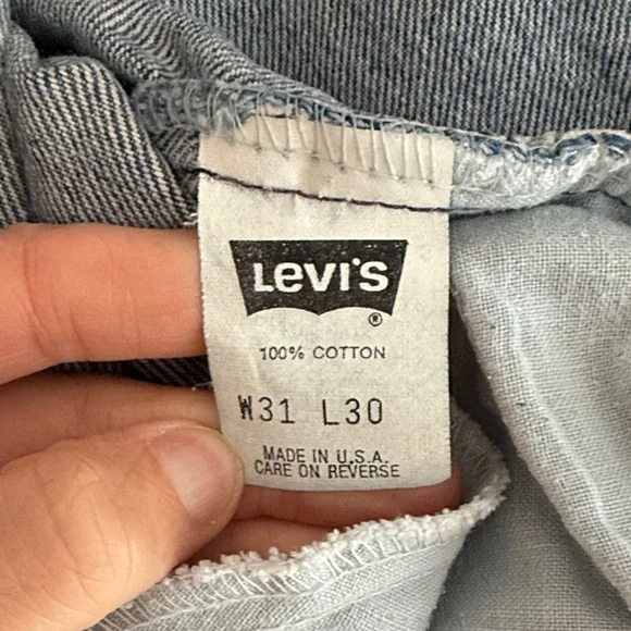 Vintage 70’s Levi’s orange label made in the USA 550 Jeans size 31x30